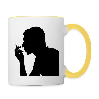Gainsbourg - Mug contrasté - blanc/jaune - Droite