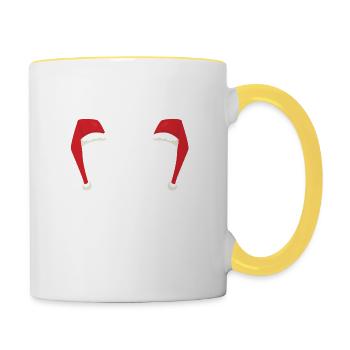 Ugly Christmas - Tasse zweifarbig - Weiß/Gelb - Rechts