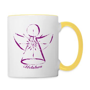 Archangel Metatron - Contrasting Mug - white/yellow - Right