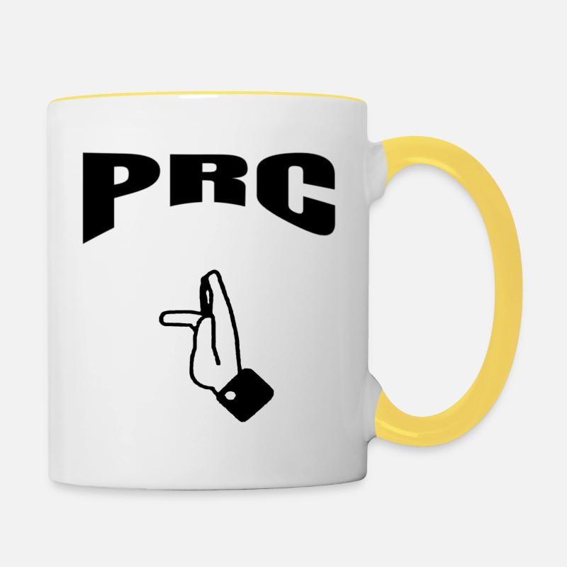 Prc Balkan Serbien - Tasse zweifarbig - Weiß/Gelb