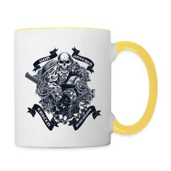 Partnerlook Design From our first meeting - Contrasting Mug - white/yellow - Right