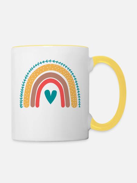 Super Lola - Tasse zweifarbig - Weiß/Gelb