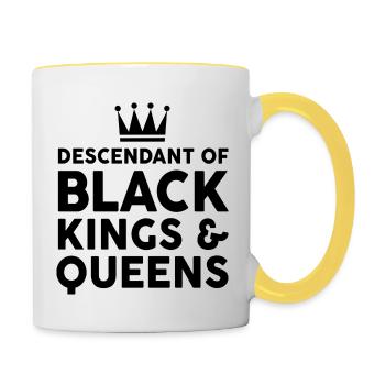 Black Lives Matter - Mug contrasté - blanc/jaune - Droite