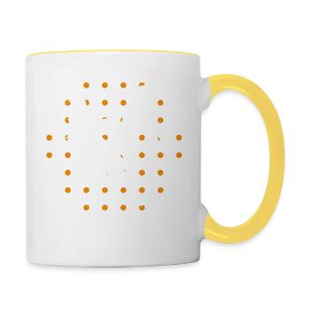 Dancing Dance Music - Contrasting Mug - white/yellow - Right