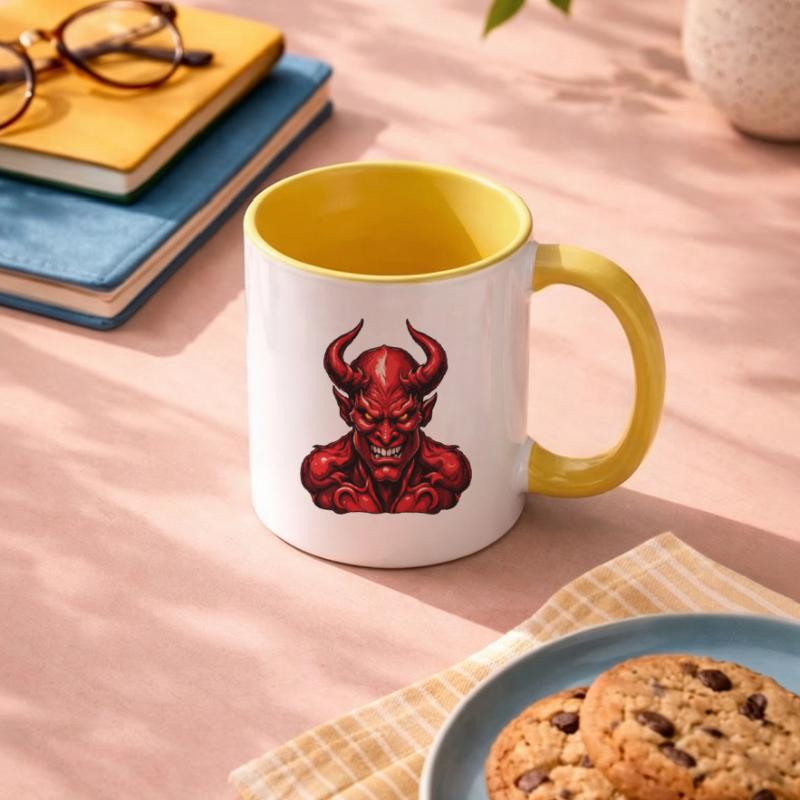 Devil / Hell / Horror / Devilish / Evil Contrasting Mug