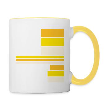 Can You Not Quote Funny Sarcastic Saying Joke - Contrasting Mug - white/yellow - Right