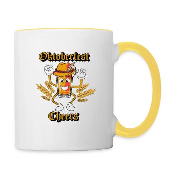 just sheers life - Tasse zweifarbig - Weiß/Gelb - Rechts