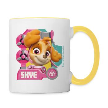 Paw Patrol Skye Character Design - Contrasting Mug - white/yellow - Right