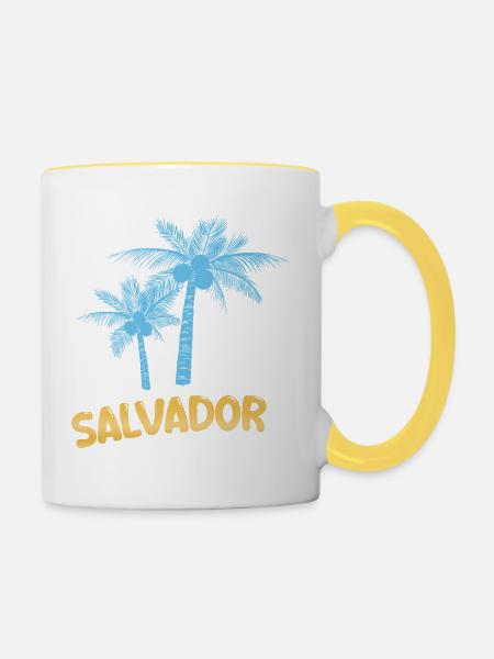 Salvador - Tasse zweifarbig - Weiß/Gelb