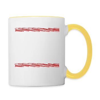 FCK CNCR - Cancer - Mug contrasté - blanc/jaune - Droite