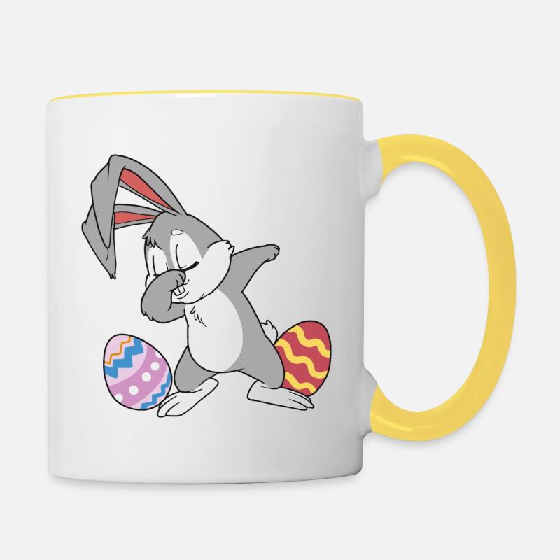 C'est Pâques - Mug contrasté - blanc/jaune