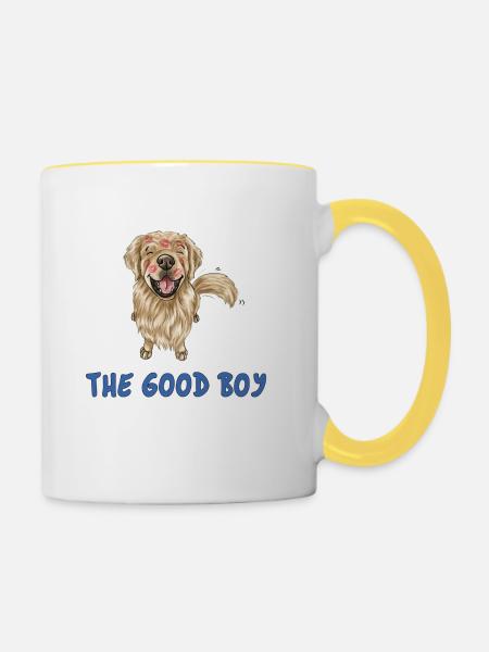 goodboy - Tasse zweifarbig - Weiß/Gelb