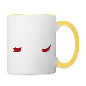 chef cuisinier - Mug contrasté - blanc/jaune - Droite