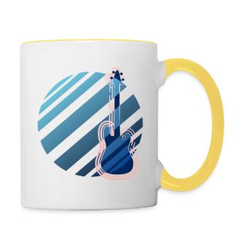 Bass Love - Contrasting Mug - white/yellow - Right