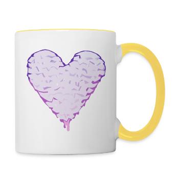 Cotton Heart - Contrasting Mug - white/yellow - Right
