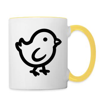 chick - Contrasting Mug - white/yellow - Right
