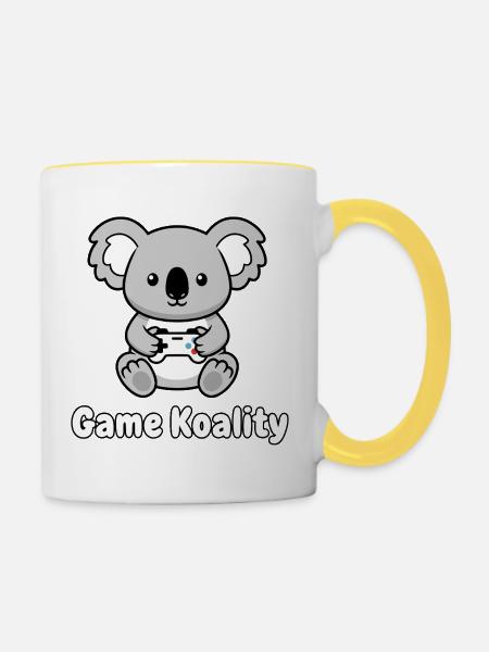 Game Koality Koala - Tasse zweifarbig - Weiß/Gelb