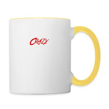Crazy Cooper - Tasse zweifarbig - Weiß/Gelb - Rechts