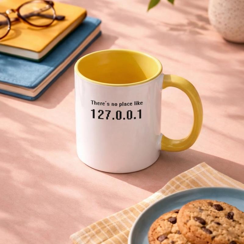 Sysadmin - Localhost 127.0.0.1 Contrasting Mug