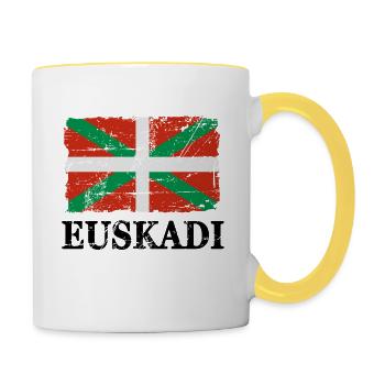 Basque Country - Flag - Banner - Flag - Flag - Contrasting Mug - white/yellow - Right