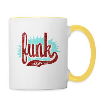 funk - Tasse zweifarbig - Weiß/Gelb - Rechts