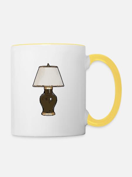 Lamp - Tasse zweifarbig - Weiß/Gelb