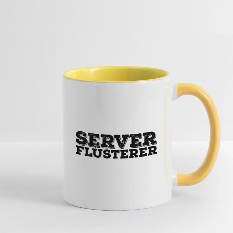 Server Flüsterer Admin Sysadmin Geschenk Tasse zweifarbig