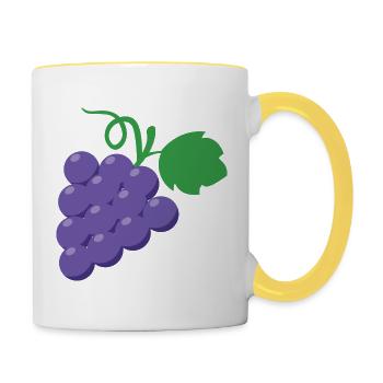 grapes - Contrasting Mug - white/yellow - Right