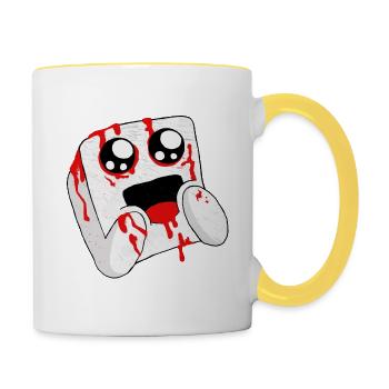 Bloody marshmallow - Contrasting Mug - white/yellow - Right