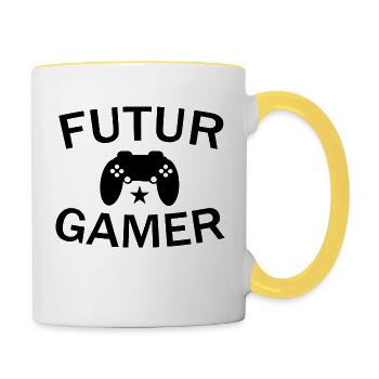 Future Gamer - Contrasting Mug - white/yellow - Right
