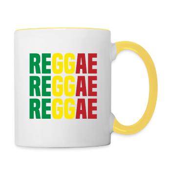 reggae - Contrasting Mug - white/yellow - Right