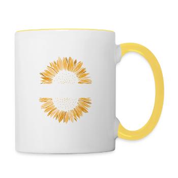 The Sun Will Rise Mentals Health - Contrasting Mug - white/yellow - Right