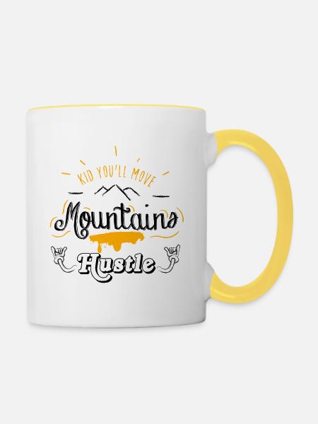 Hustle - Tasse zweifarbig - Weiß/Gelb