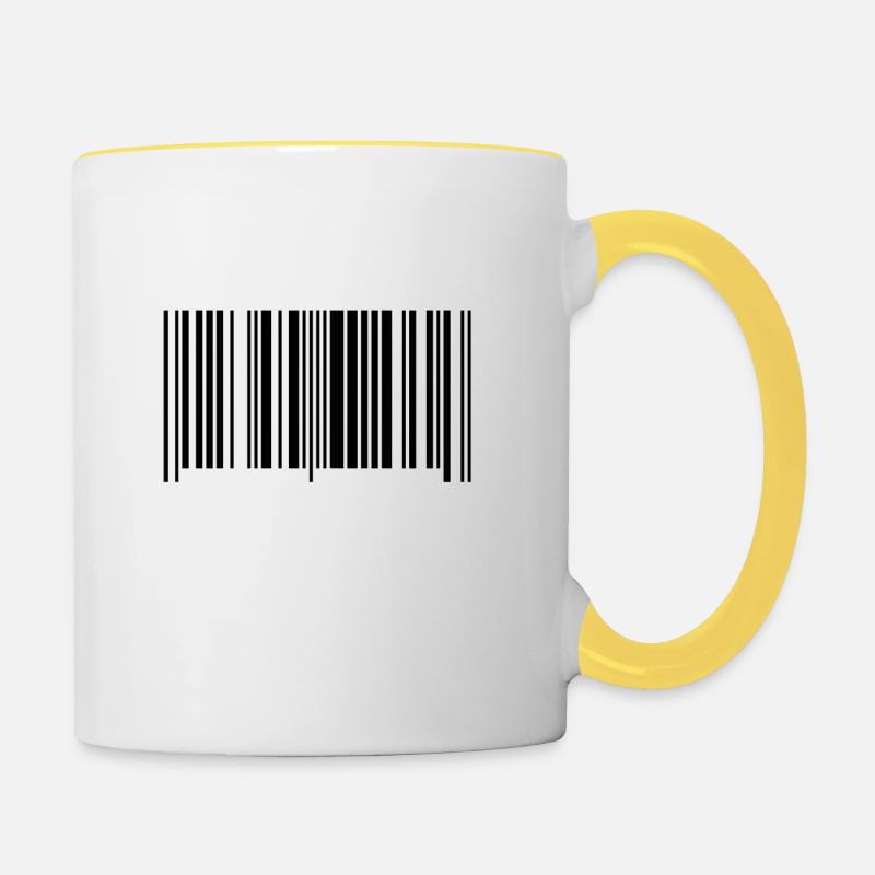 Made in 1993 Barcode Gift - Contrasting Mug - white/yellow