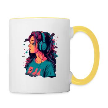 Lo Fi - Contrasting Mug - white/yellow - Right
