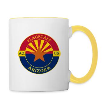 Flag USAstaff Arizona Flag USA Souvenir Badge - Contrasting Mug - white/yellow - Right