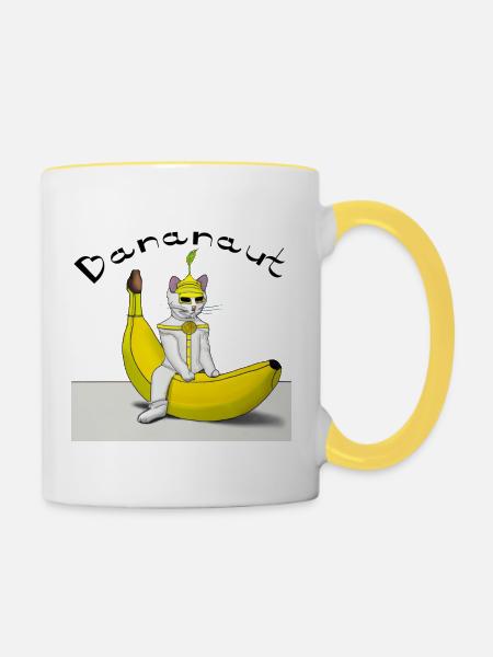 Bananaut - Tasse zweifarbig - Weiß/Gelb