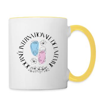 International Women's Day - 8 March - Contrasting Mug - white/yellow - Right