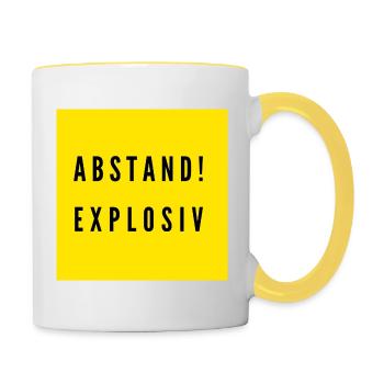 Abstand Explosiv LSBY - Tasse zweifarbig - Weiß/Gelb - Rechts