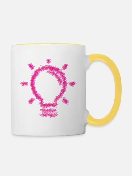 IDEE - Inspiration - Tasse zweifarbig - Weiß/Gelb