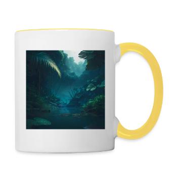 Jungle - Contrasting Mug - white/yellow - Right