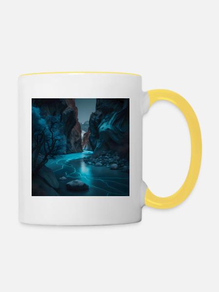 Gorge - Contrasting Mug - white/yellow