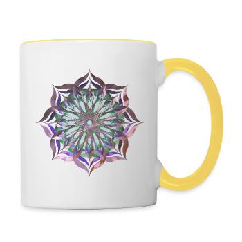 Summertime Love only Woman #6 - Tasse zweifarbig - Weiß/Gelb - Rechts