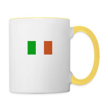 Irlande - Mug contrasté - blanc/jaune - Droite