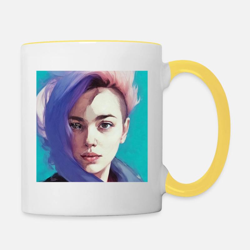 Paddle from Kladdl's - Team - Contrasting Mug - white/yellow
