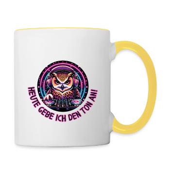 Today I'm setting the tone for Owl - Contrasting Mug - white/yellow - Right