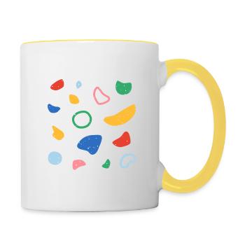 Climbing Wall Big Holds - Contrasting Mug - white/yellow - Right