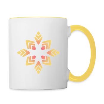star - Contrasting Mug - white/yellow - Right