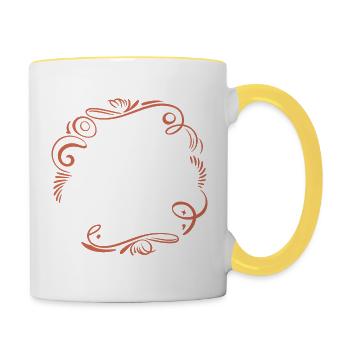 Je ne veux pas spoiler, mais ... - Mug contrasté - blanc/jaune - Droite