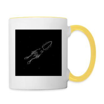 Giant Squid - Contrasting Mug - white/yellow - Right